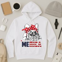 Merica Cute Bulldog 4th Of July Hoodie