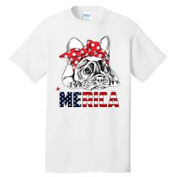 Merica Cute Bulldog 4th Of July Tall T-Shirt