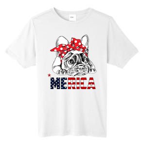 Merica Cute Bulldog 4th Of July Tall Fusion ChromaSoft Performance T-Shirt