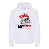 Merica Cute Bulldog 4th Of July Premium Hoodie