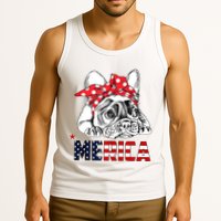 Merica Cute Bulldog 4th Of July Tank Top