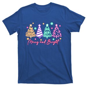 Merry Christmas Bright Christmas Tree Light Colorful Glowing Gift T-Shirt