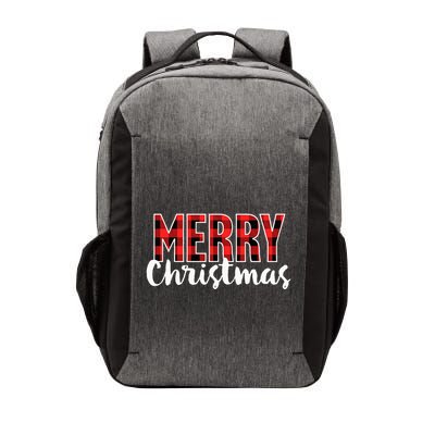 Merry Christmas Buffalo Plaid Red Santa Hat Xmas Pajamas  Vector Backpack