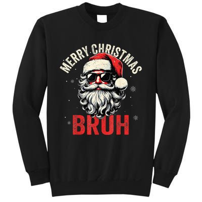 Merry Christmas Bruh Funny Santa Claus Sweatshirt