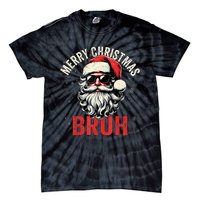 Merry Christmas Bruh Funny Santa Claus Tie-Dye T-Shirt