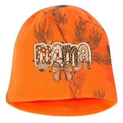 Mama Coquette Bows Leopard Mom Fall Thanksgiving Kati - Camo Knit Beanie