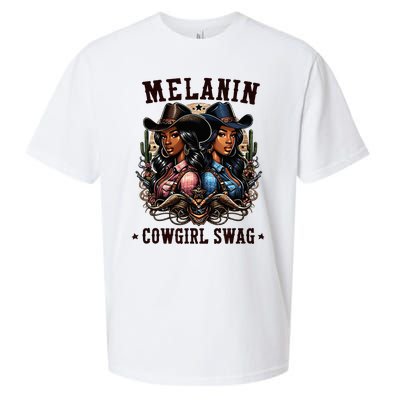 Melanin Cowgirls Black History African Melanin Cowgirl Swag Sueded Cloud Jersey T-Shirt