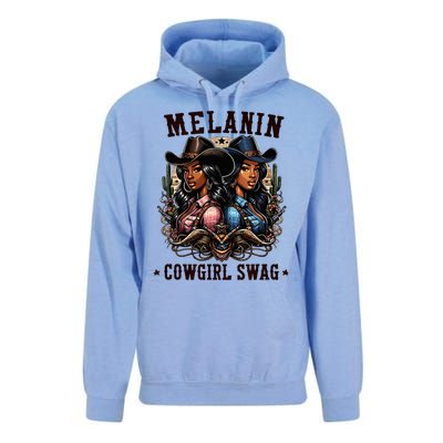 Melanin Cowgirls Black History African Melanin Cowgirl Swag Unisex Surf Hoodie