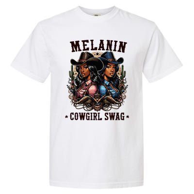 Melanin Cowgirls Black History African Melanin Cowgirl Swag Garment-Dyed Heavyweight T-Shirt