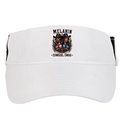 Melanin Cowgirls Black History African Melanin Cowgirl Swag Adult Drive Performance Visor