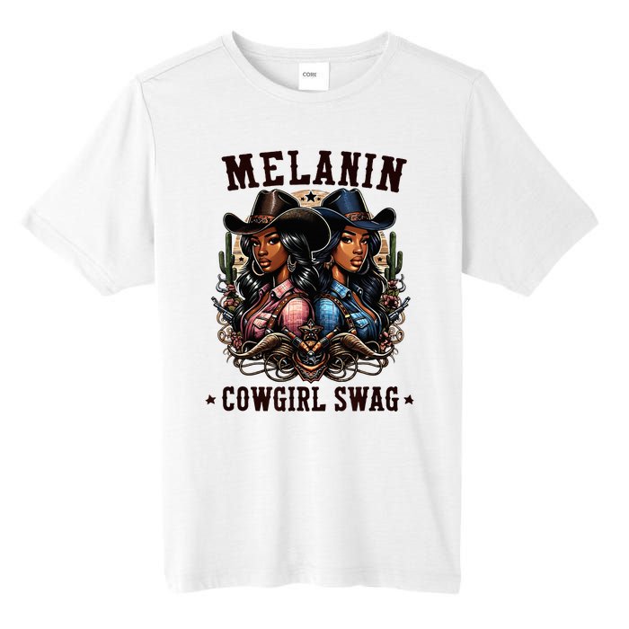 Melanin Cowgirls Black History African Melanin Cowgirl Swag Tall Fusion ChromaSoft Performance T-Shirt