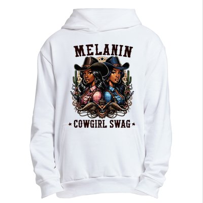 Melanin Cowgirls Black History African Melanin Cowgirl Swag Urban Pullover Hoodie