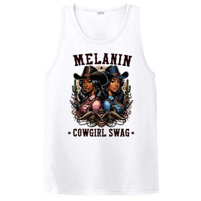 Melanin Cowgirls Black History African Melanin Cowgirl Swag PosiCharge Competitor Tank