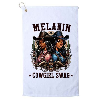 Melanin Cowgirls Black History African Melanin Cowgirl Swag Golf Towel