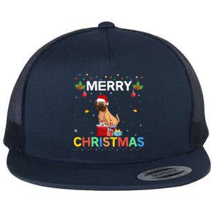 Merry Christmas Boxer Dog Lovers Group Xmas Holiday Party Cool Gift Flat Bill Trucker Hat