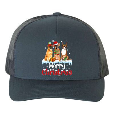 Merry Christmas Boxer Dog Squad Santa Dog Xmas Meaningful Gift Yupoong Adult 5-Panel Trucker Hat