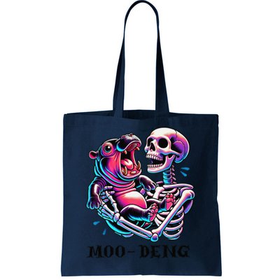 Moodeng Cute Baby Pygmy Hippo Bouncy Pig In Thai Halloween Tote Bag