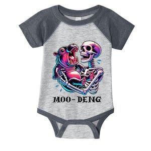 Moodeng Cute Baby Pygmy Hippo Bouncy Pig In Thai Halloween Infant Baby Jersey Bodysuit