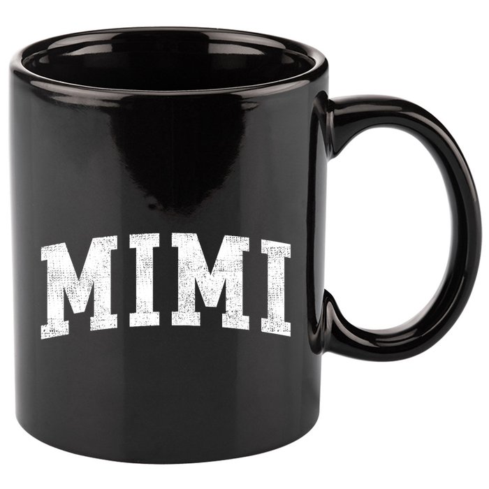 Mimi Classic Bold Font Mimi Birthday Gift 11oz C Handle Ceramic Mug