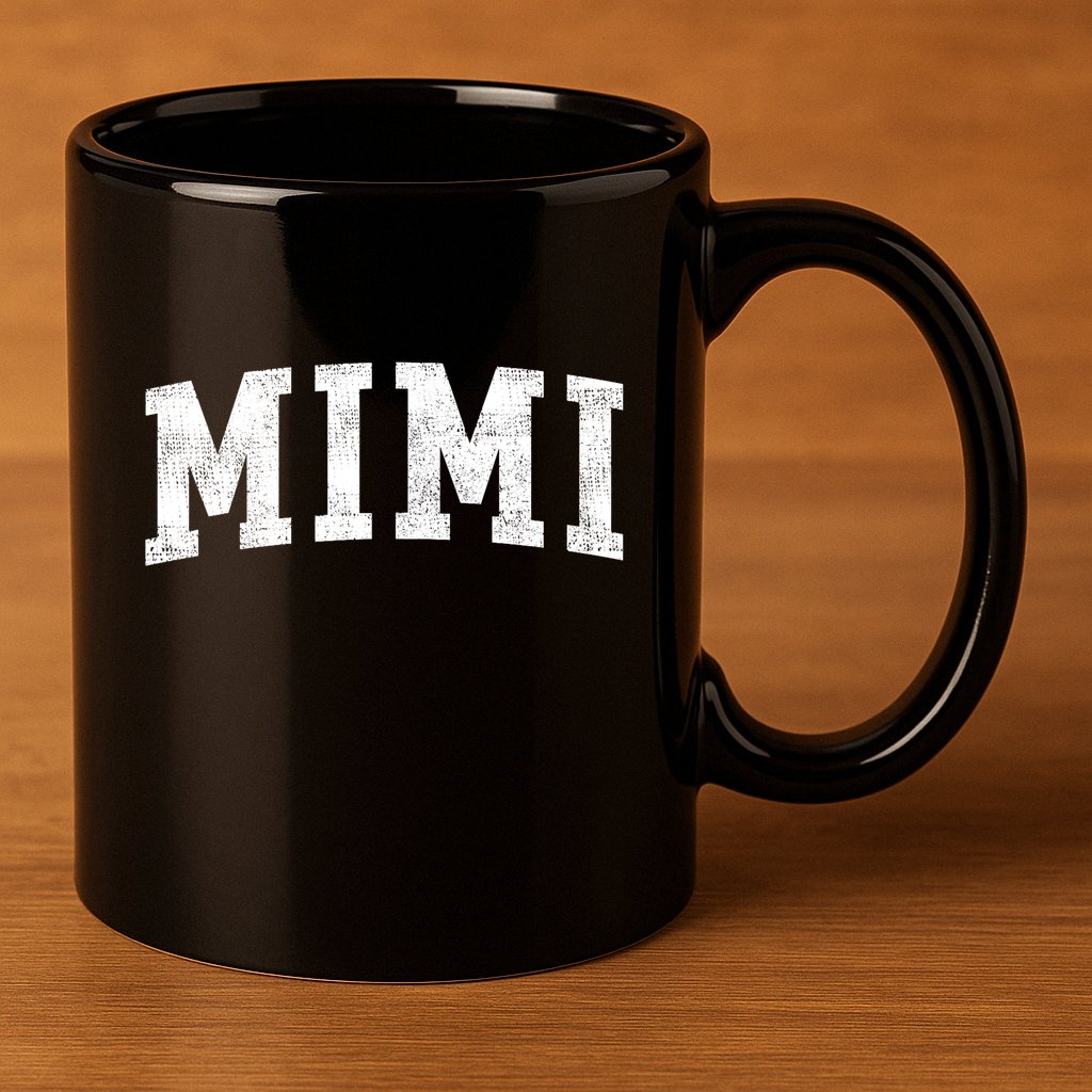 Mimi Classic Bold Font Mimi Birthday Gift 11oz C Handle Ceramic Mug