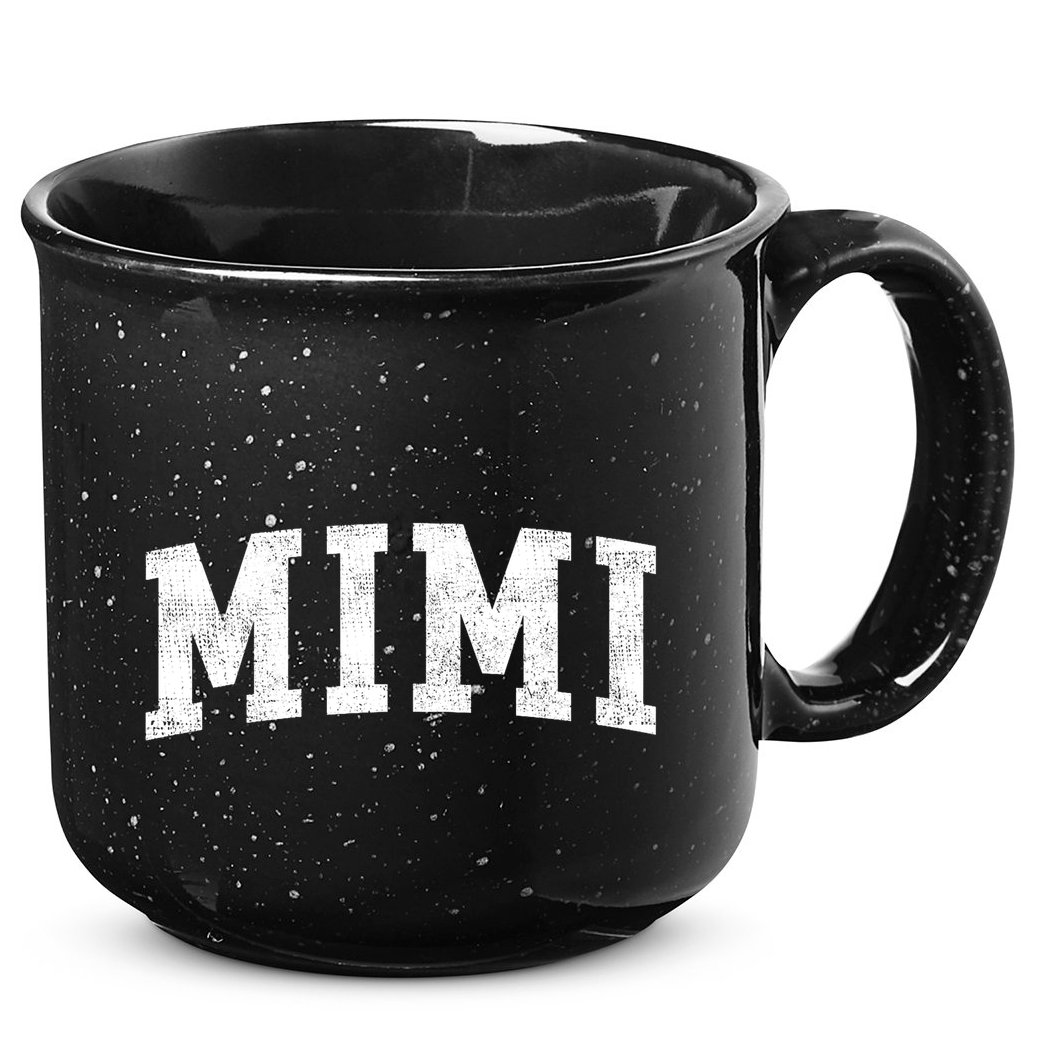 Mimi Classic Bold Font Mimi Birthday Gift 15oz Campfire Ceramic Mug