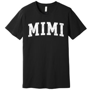 Mimi Classic Bold Font Mimi Birthday Gift Premium T-Shirt