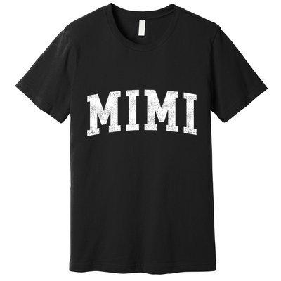 Mimi Classic Bold Font Mimi Birthday Gift Premium T-Shirt