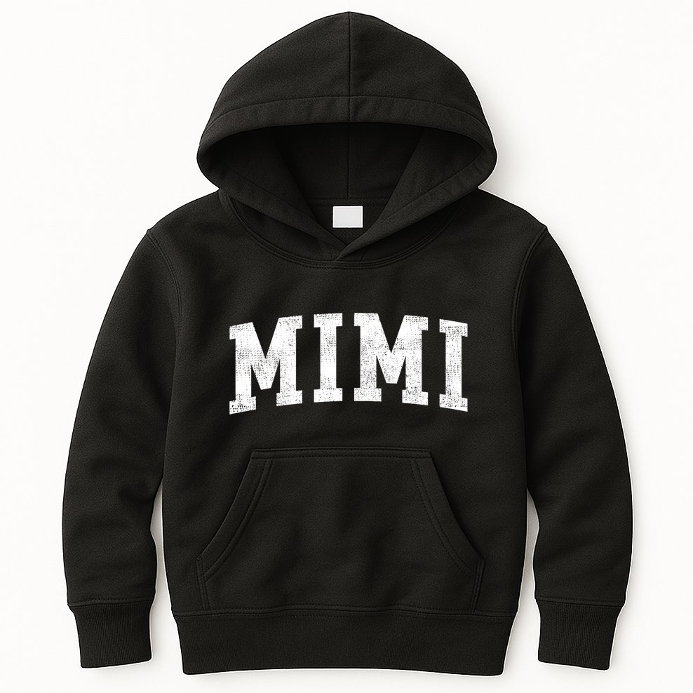 Mimi Classic Bold Font Mimi Birthday Gift Kids Hoodie