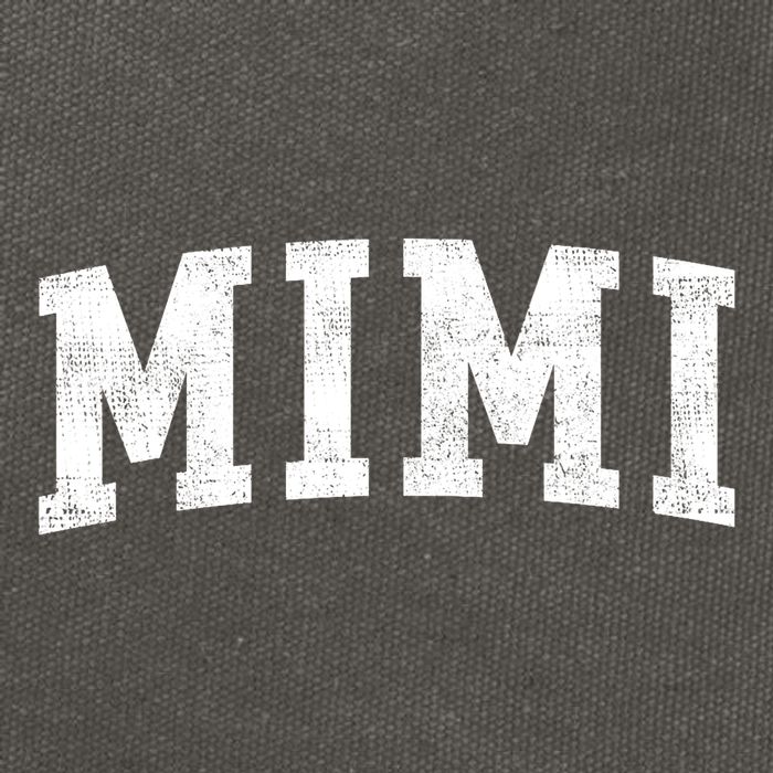 Mimi Classic Bold Font Mimi Birthday Gift Cotton Canvas Backpack