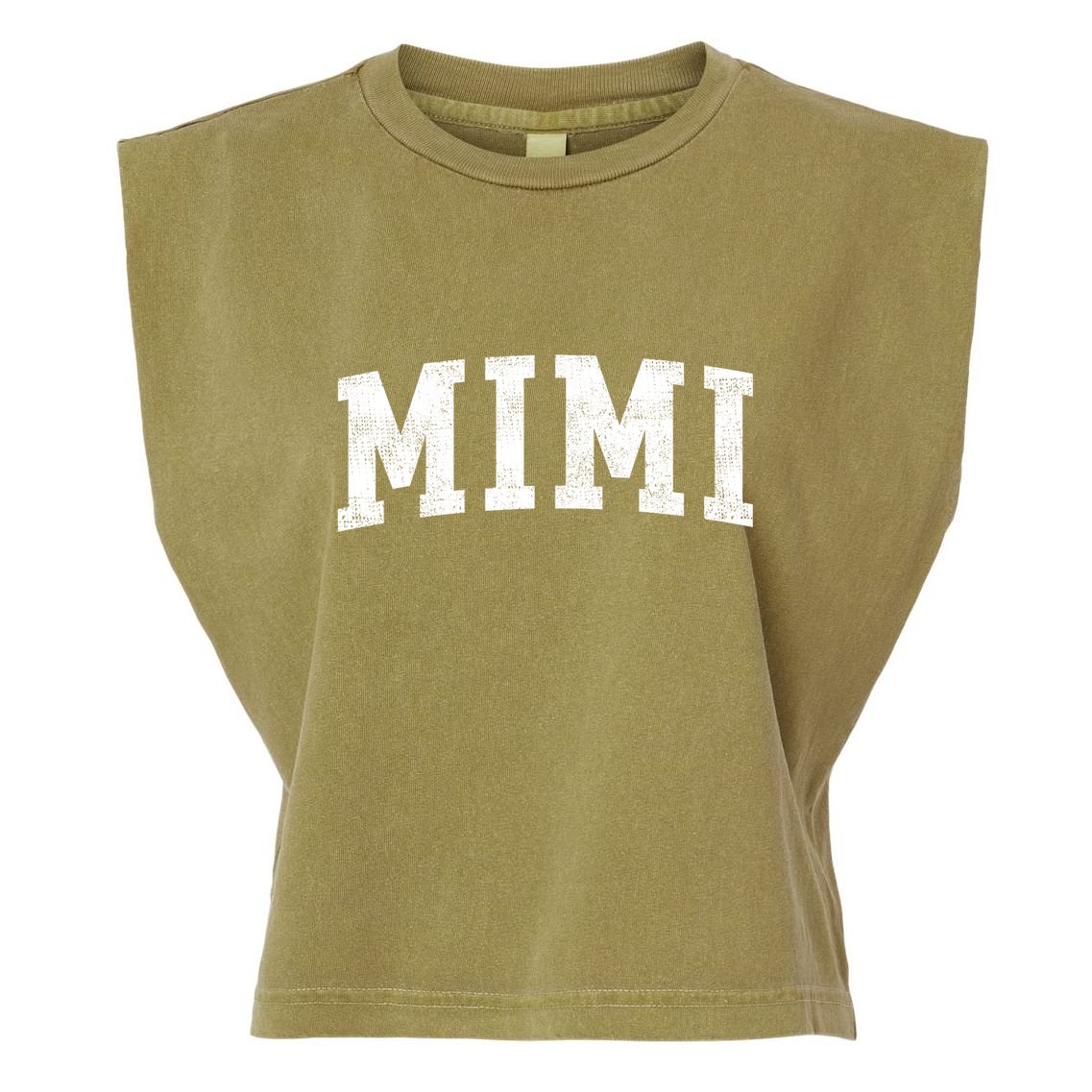 Mimi Classic Bold Font Mimi Birthday Gift Garment-Dyed Women's Muscle Tee