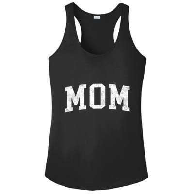 Mom Classic Bold Font Mommy Birthday Gift Ladies PosiCharge Competitor Racerback Tank