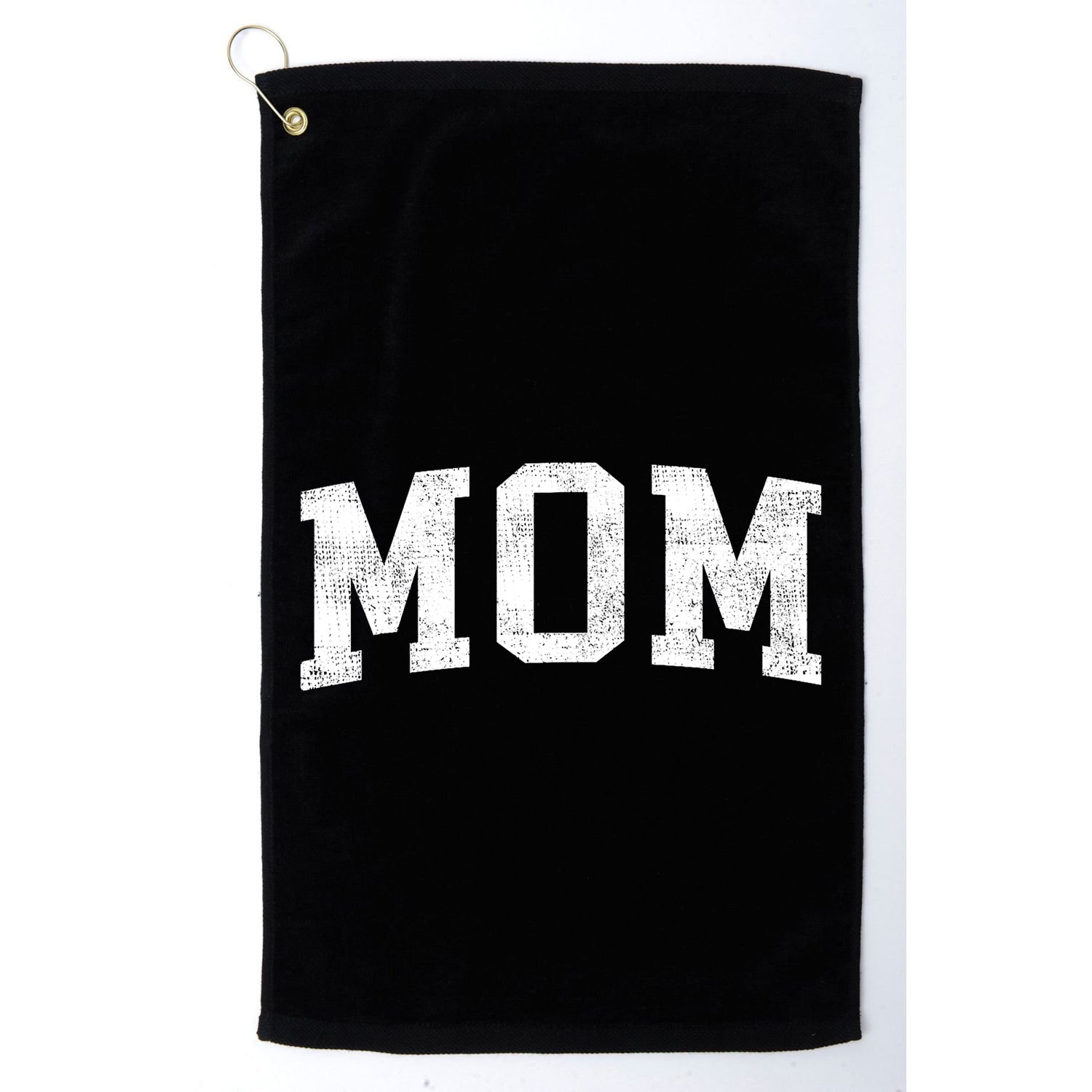 Mom Classic Bold Font Mommy Birthday Gift Golf Towel