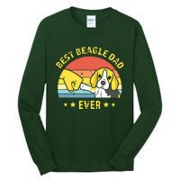 Men Cute Best Beagle Dad Ever Vintage Puppy Lover Retro Design Tall Long Sleeve T-Shirt