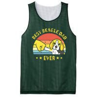 Men Cute Best Beagle Dad Ever Vintage Puppy Lover Retro Design Mesh Reversible Basketball Jersey Tank