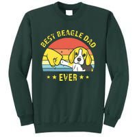 Men Cute Best Beagle Dad Ever Vintage Puppy Lover Retro Design Tall Sweatshirt