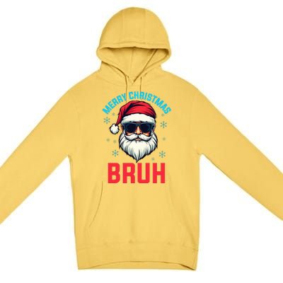 Merry Christmas Bruh Premium Pullover Hoodie