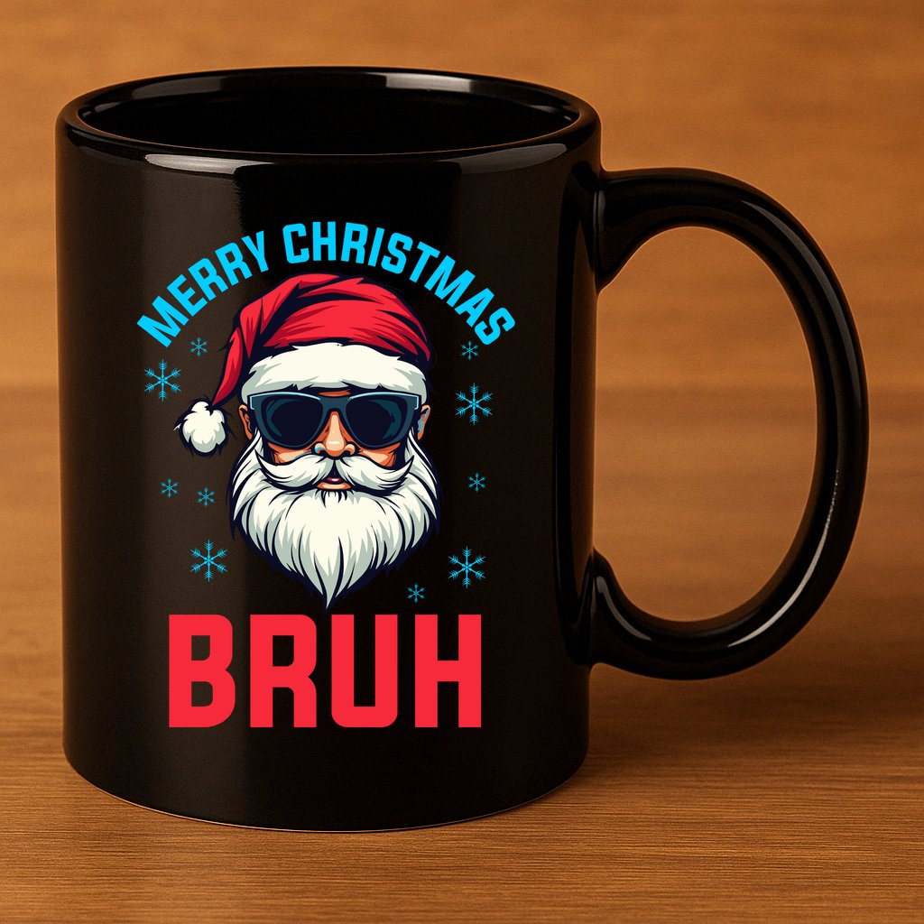 Merry Christmas Bruh 11oz C Handle Ceramic Mug