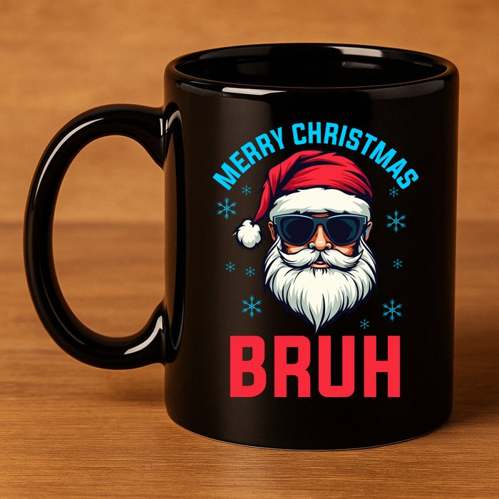 Merry Christmas Bruh 11oz C Handle Ceramic Mug