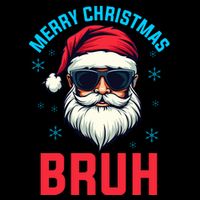 Merry Christmas Bruh Drawstring Bag