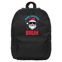 Merry Christmas Bruh 16 in Basic Backpack
