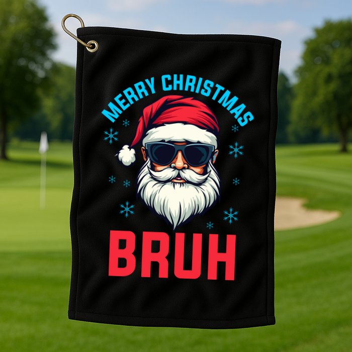 Merry Christmas Bruh Golf Towel
