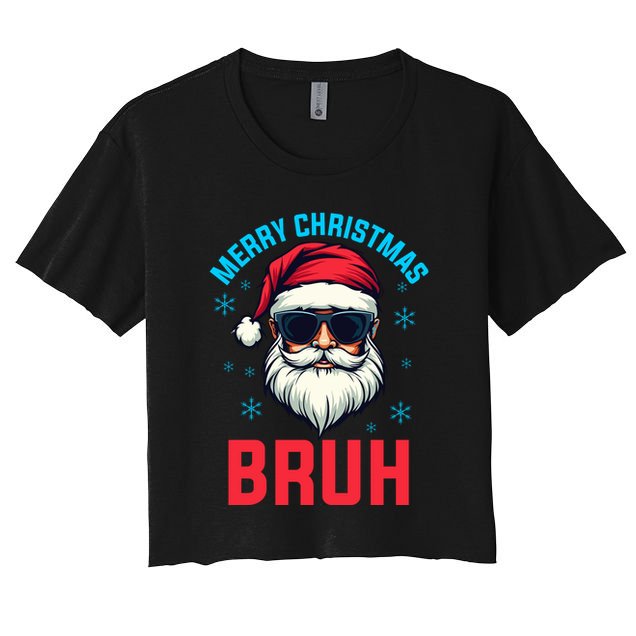 Merry Christmas Bruh Crop Top