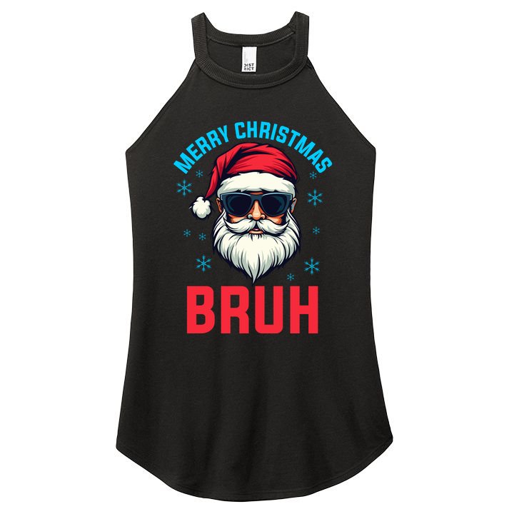 Merry Christmas Bruh Women's Perfect Tri Rocker Tank