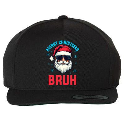 Merry Christmas Bruh Wool Snapback Cap