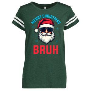 Merry Christmas Bruh Enza Ladies Jersey Football T-Shirt