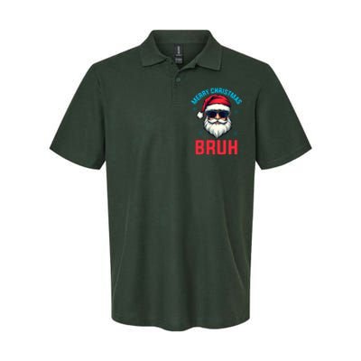 Merry Christmas Bruh Softstyle Adult Sport Polo