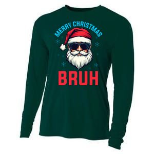 Merry Christmas Bruh Cooling Performance Long Sleeve Crew