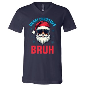 Merry Christmas Bruh V-Neck T-Shirt