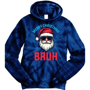 Merry Christmas Bruh Tie Dye Hoodie