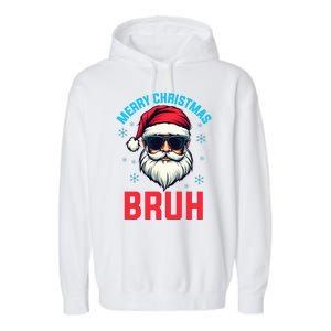 Merry Christmas Bruh Garment-Dyed Fleece Hoodie